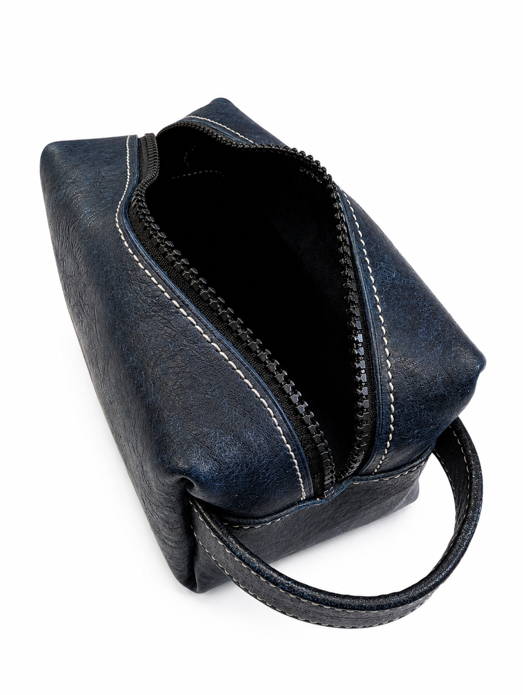 Kulturtasche aus Leder - handgefertigt