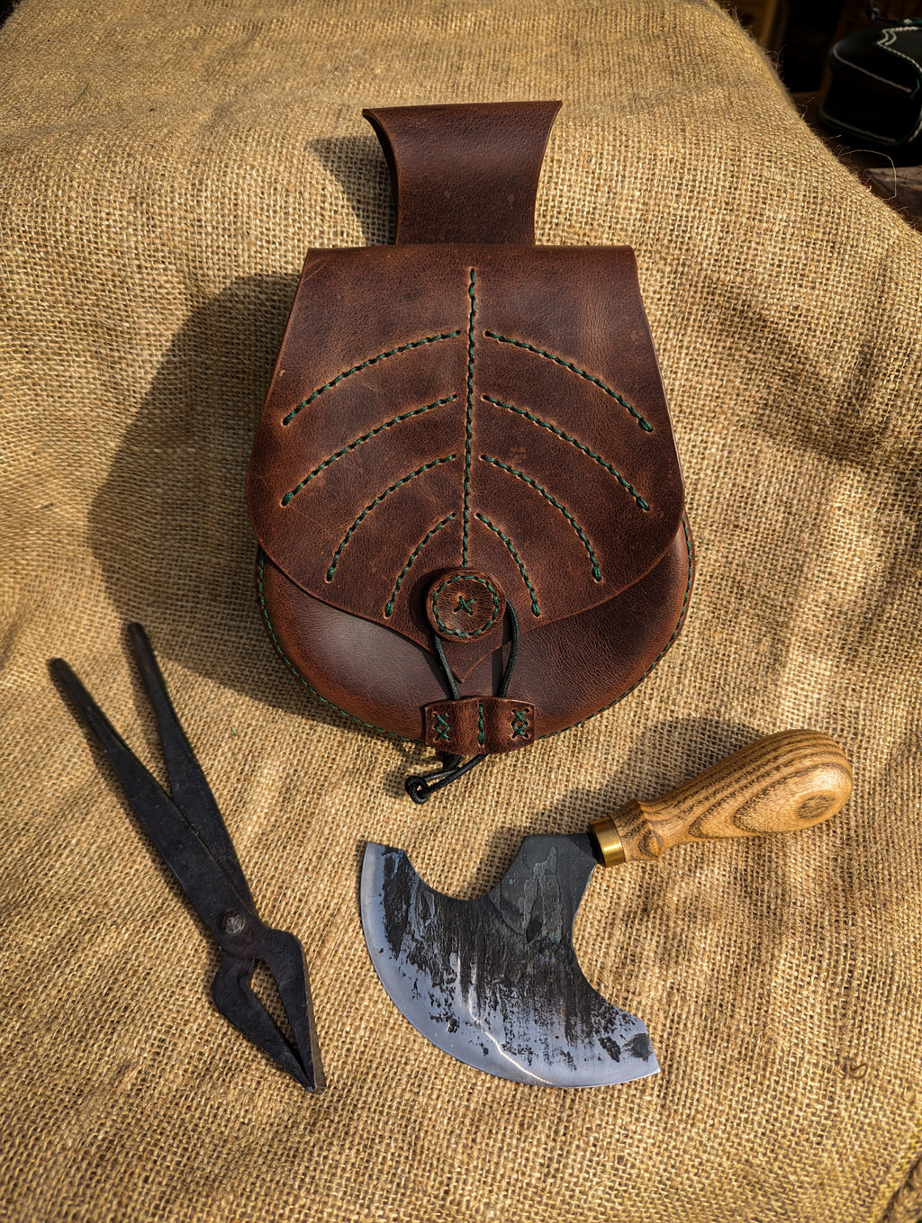 Alva - Leder-Gürteltasche für Mittelalter & LARP