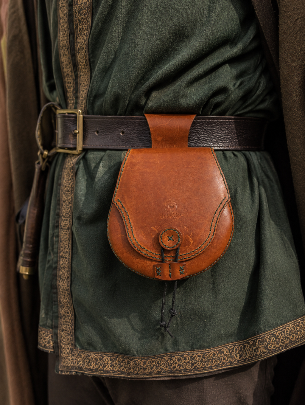Alva - Leder-Gürteltasche für Mittelalter & LARP