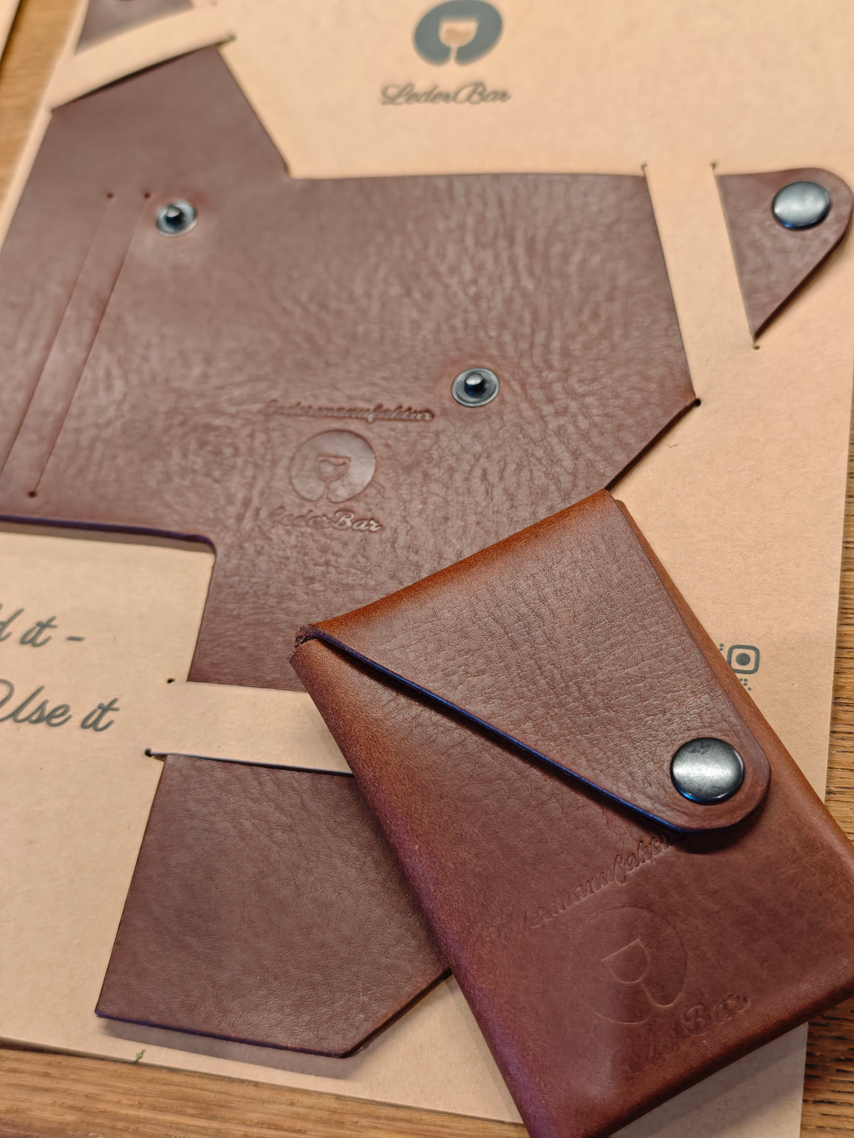DIY Leder-Wallet zum Selberfalten-Fold It