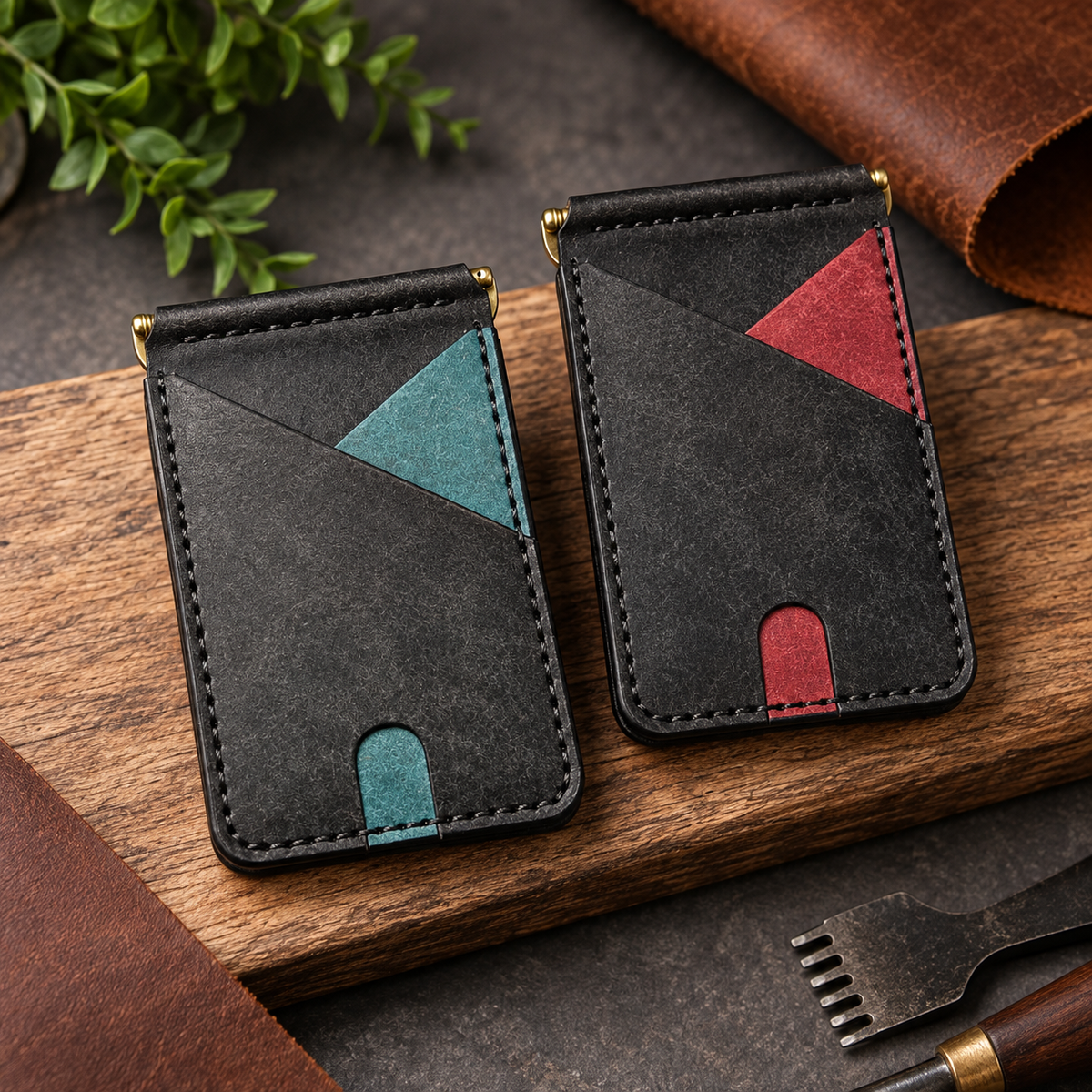 Slim Wallet „Nero“ aus italienischem Pueblo-Leder