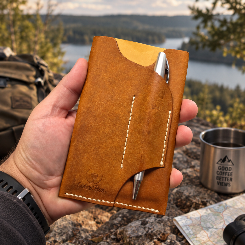 Leder Notizbuchhülle für Field Notes® & Side Notes | inkl. Notizbuch